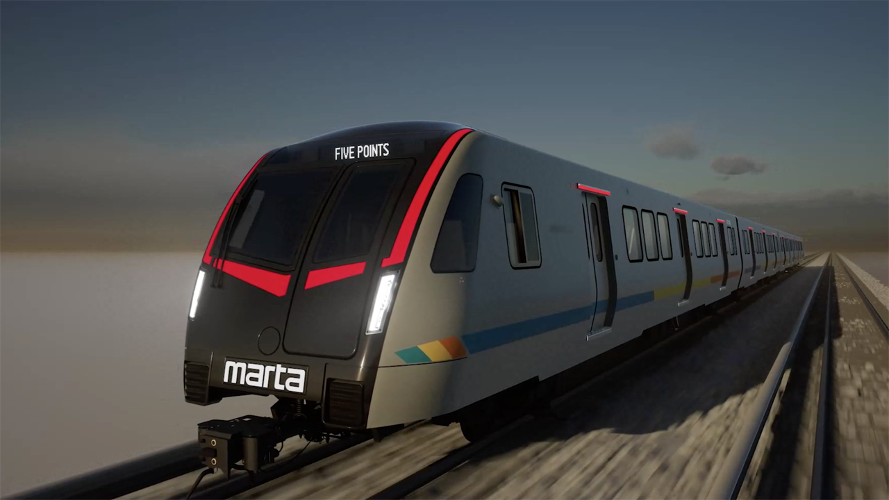 Last fall, MARTA riders and potential riders cast their votes for the exterior design of the agency’s new railcars. The “Minimalist: Option A” (pictured above) won by a narrow margin.