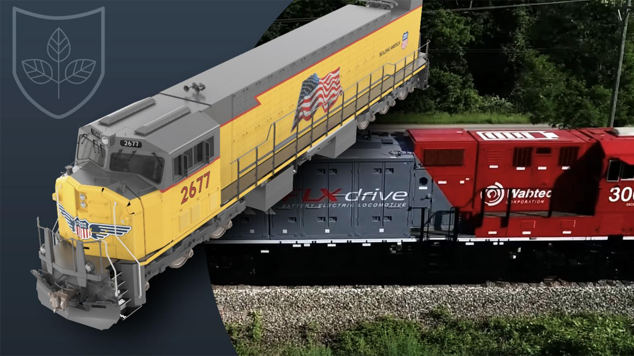 UP said its order with Progress Rail and Wabtec represents “the largest investment in battery-electric technology by a U.S. Class I railroad.” (Photo Courtesy of UP)