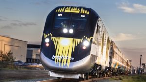 Brightline service resumed Nov. 8, 2021, following a suspension on March 25, 2020, due to the pandemic.