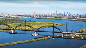 Portal North—part of the massive Gateway Program, which will eventually double rail capacity between Newark, N.J., and New York—will replace the 110-year-old Portal Bridge, a mechanical-trouble-plagued swing bridge built by the Pennsylvania Railroad in 1910 as part of its New York Improvements project.