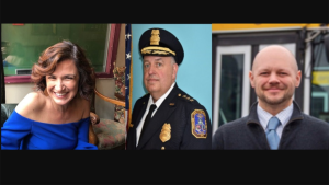 Pictured (left to right): Steffanie Vagnozzi, Executive Recruiter, Edna A. Rice Executive Recruiters; Michael L. Anzallo, Police Chief, Washington Metropolitan Area Transit Authority; Brian Funk, Deputy General Manager-Chief Operating Officer, Metro Transit (Minneapolis).
