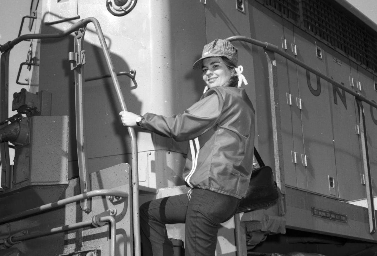 In 1974, Bonnie Leake shattered the glass ceiling when she became the first woman accepted by Union Pacific Railroad to train as a locomotive engineer.
