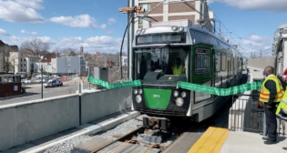 “This is how we cut ribbons at the T. With a ceremonial trolley ribbon breaking, the new Lechmere Station & entire Union Branch of the #GreenLineExtension is now open! Serving Cambridge & Somerville, this #BuildingABetterT project provides new access to reliable public transit.” —MBTA, via Twitter on March 21, 12:02 p.m. EDT.