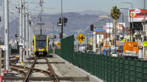 LACMTA’s approximately $2 billion, 8.5-mile Crenshaw/LAX Transit Corridor Project will extend light rail service from the E Line (Expo) at Expo/Crenshaw Station and merge with the C Line (Green) at Aviation/LAX Station, connecting the Crenshaw Corridor, Inglewood and El Segundo.