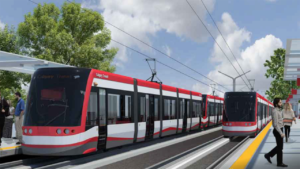The Green Line Light Rail Transit project’s 11.18-mile (18-kilometer) Phase I will use CAF LRVs to connect southeast Calgary to downtown.