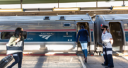 The FRA report found that Amtrak trains experienced approximately 1.3 million minutes of delay during first-quarter 2022, up 9% from the previous quarter. System-wide, first-quarter 2022 train-miles were up 8% from fourth-quarter 2021, coming in at 8,790,595 train-miles, as Amtrak continued to restore service following the pandemic. (Amtrak Photograph)
