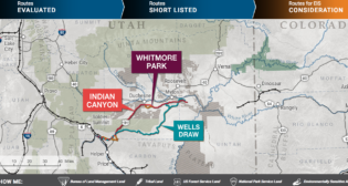 STB on Dec. 15, 2021 approved the Uinta Basin Railway. Its Office of Environmental Analysis last summer issued a Final Environmental Impact Statement for the project, identifying the 88-mile Whitmore Park Alternative as the environmentally preferred route, one of three analyzed.