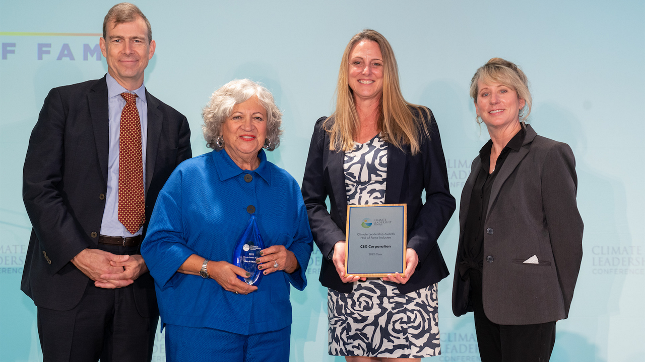 On May 26, CSX was inducted into the CMA Hall of Fame at the Climate Leadership Conference, held in Washington, D.C. It was the only railroad honored.