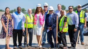 Official groundbreaking for CSX’s 63rd Street container storage yard took place June 21. The Chicago yard is slated to open in December 2022. (Photograph Courtesy of CSX)