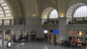 Union Station Redevelopment Corporation is a nonprofit organization charged with preserving and restoring the USDOT-owned Washington (D.C.) Union Station (pictured). Incoming President and CEO is Doug Carr. (Photo Credit: Sarah Mayersohn, USRC Document/Archive Manager and Jillian Hess, USRC Public Relations and Outreach Manager)