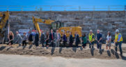MassDOT, the MBTA, local elected leaders, community partners and others joined together to celebrate a groundbreaking for upcoming improvements at Winchester Center Station.