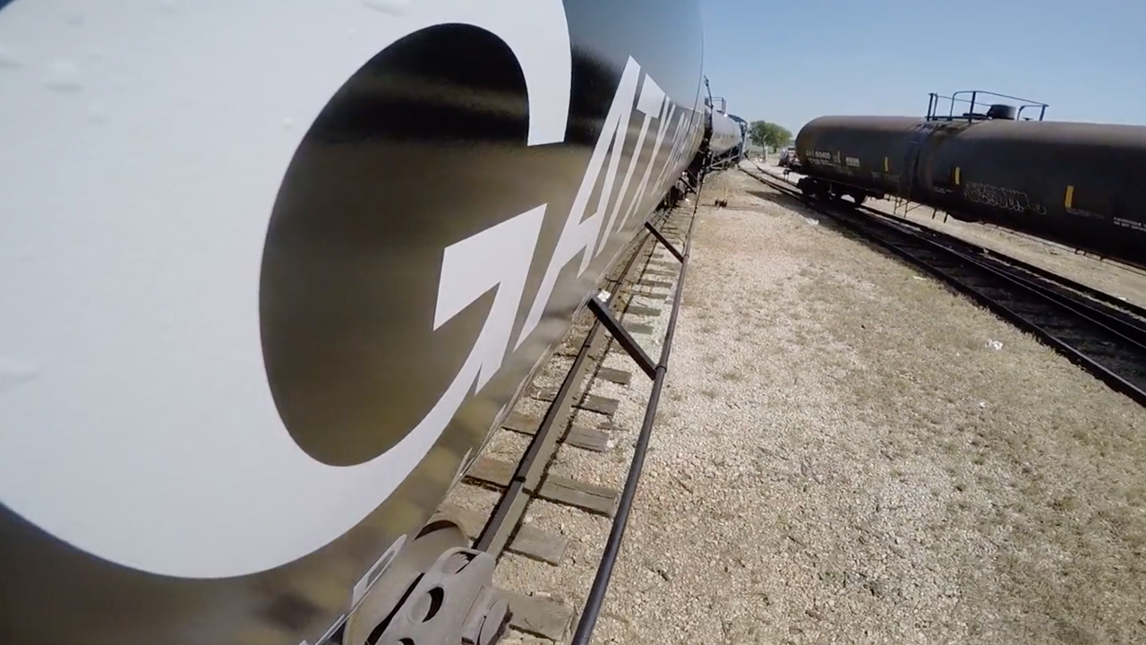 “Demand for the majority of railcar types in our fleet remains robust, and absolute lease rates increased sequentially for the eighth consecutive quarter,” GATX President and CEO Robert C. Lyons said during a second-quarter 2022 financials report. (Photograph Courtesy of GATX)