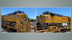 A handful of Union Pacific's 7,400 locomotives are currently outfitted with the new paint design. (Caption and Photograph Courtesy of UP)