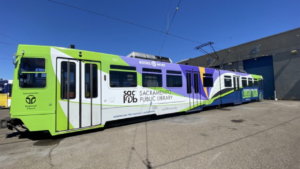 SacRT has teamed with the Sacramento Public Library to launch the area’s first library train. (Photograph Courtesy of SacRT)