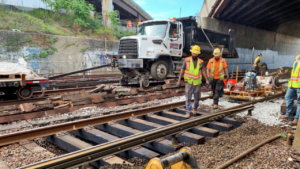 MBTA on Sept. 13 reported that 82% of work on the 30-day m/w blitz along the Orange Line is complete. (Photo Courtesy of MBTA)