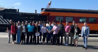 Students from the Transportation and Supply Chain Institute at the University of Denver took a tour this past July of Pacific Harbor Line and its related port facilities.