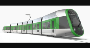 Proposed concept rendering of MBTA’s Type 10 Supercar for Green Line light rail service. (Courtesy of MBTA).