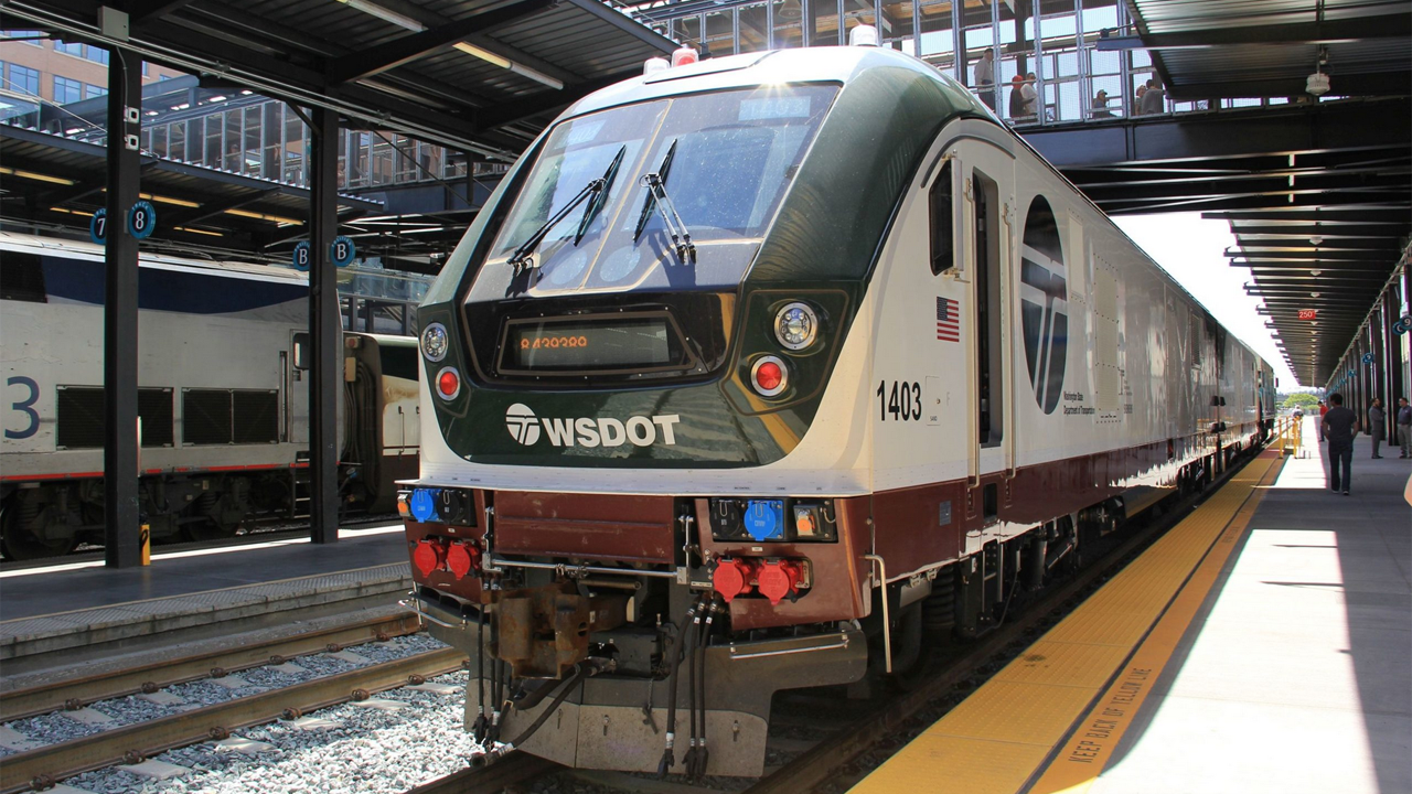 Amtrak, in conjunction with the Washington State DOT, Oregon DOT, VIA Rail Canada and other federal agencies, will restart service to Vancouver via Cascades on Sept. 26. (Photograph Courtesy of Amtrak)