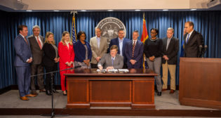 Gov. Tate Reeves signs into law Senate Bills 2000 and 2001 and House Bill 1 paving the way for "the largest economic development investment in state history" with Steel Dynamics investing $2.5 billion in Lowdnes County Infinity Mega Site.