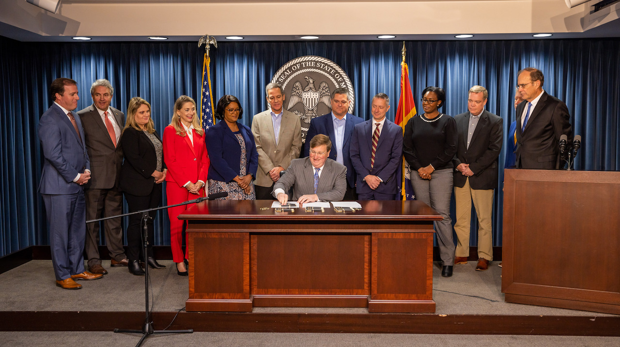 Gov. Tate Reeves signs into law Senate Bills 2000 and 2001 and House Bill 1 paving the way for 