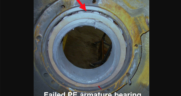 FIGURE 1. Example of traction motor components that failed from overheating. (Courtesy of MxV Rail)