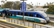 North County Transit District will receive $240,000 to plan for TOD at the Escondido Transit Center, which serves five modes of transport, including the 22-mile SPRINTER hybrid commuter rail system (pictured).