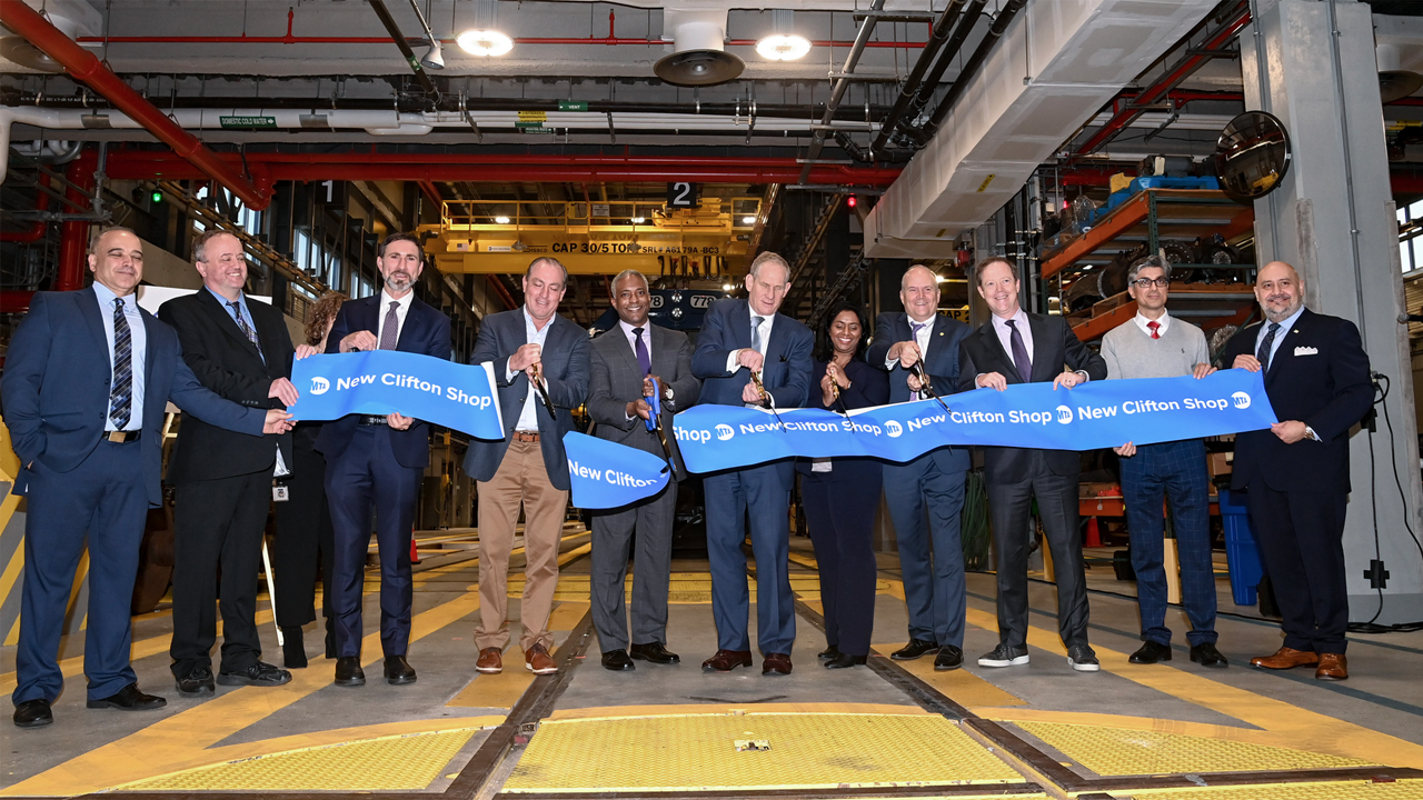 MTA Staten Island Railway’s Clifton Car Maintenance Shop officially opened on Dec. 7. (Marc A. Hermann / MTA)