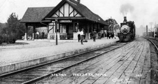 Photo Courtesy of Wayzata Historical Society: Wayzata Depot around 1920