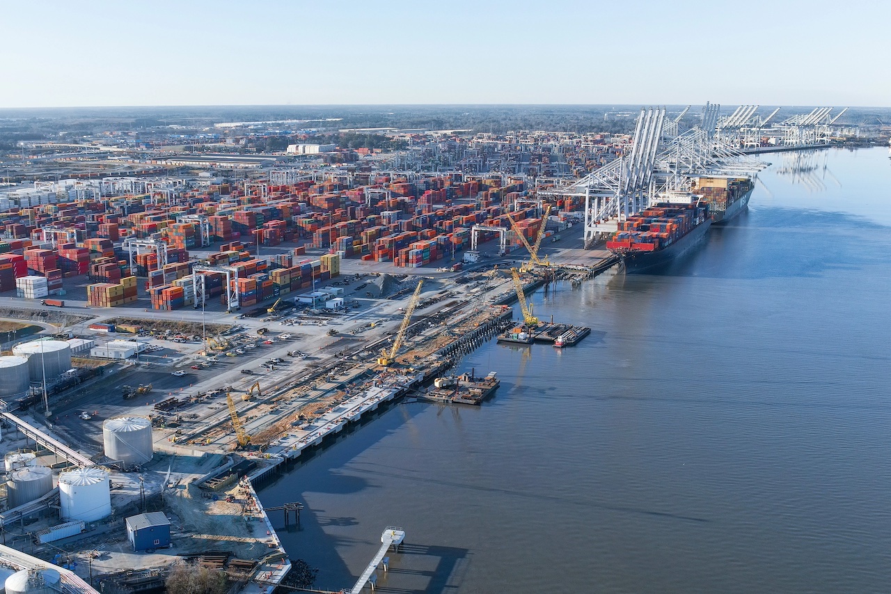Big ship berth terminal in the works. (Photo Courtesy of the Georgia Ports Authority)