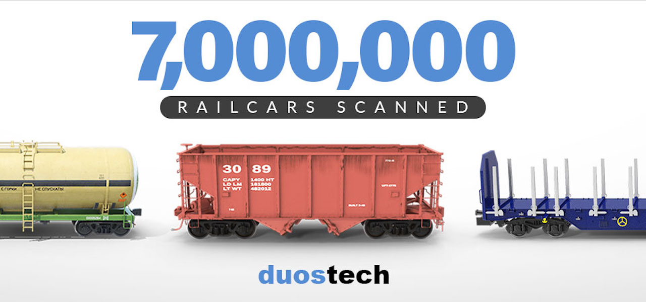 Duos' RIP technology performed more than seven million comprehensive railcar scans in 2022.