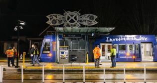 Sound Transit crews on Dec. 27 ran a light-rail vehicle dead-pull test, in which a train was pulled from station to station.
