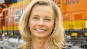 BNSF President and Chief Executive Officer Katie M. Farmer (BNSF Photograph)