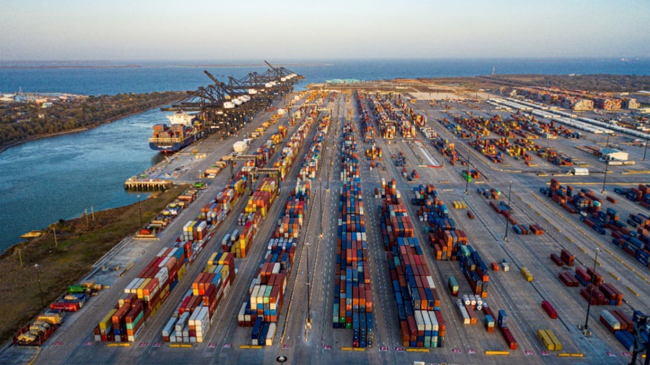 Bayport Container Terminal, Port Houston in Texas (Photograph Courtesy of Port Houston)