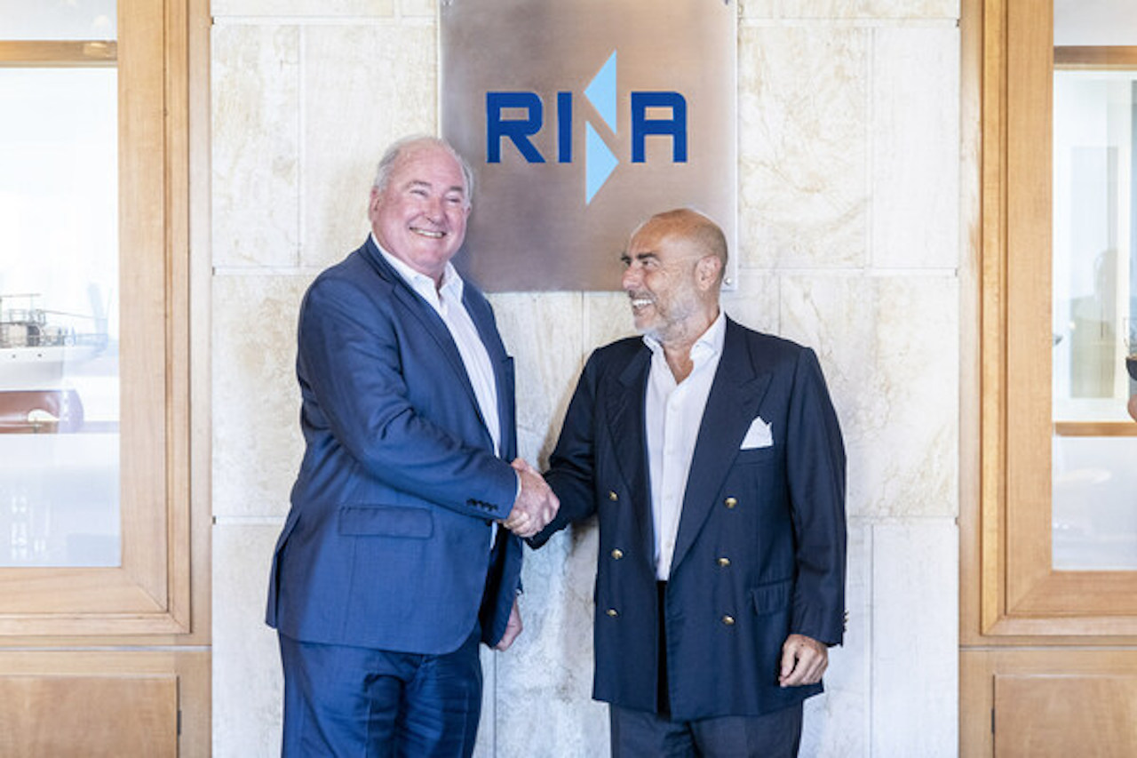 Ugo Salerno, Chairman and CEO of RINA (right), and Daniel Dietzler, Founder of Patrick Engineering (left).