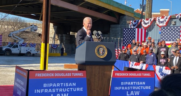 President Biden on Jan. 30 helped kicked off the project to replace the 150-year-old Baltimore & Potomac Tunnel, addressing the largest rail bottleneck between Washington, D.C., and New Jersey. (Photograph Courtesy of FRA, via Twitter)