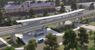SEPTA’s King of Prussia Rail project would have extended the existing Norristown High Speed Line (NHSL) four miles into King of Prussia, providing a “one-seat” ride from any station along the NHSL. (SEPTA Rendering)