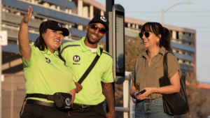LACMTA’s ambassadors support and connect riders to resources and report maintenance and safety concerns. (LACMTA Photograph)
