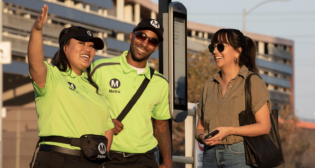 LACMTA’s ambassadors support and connect riders to resources and report maintenance and safety concerns. (LACMTA Photograph)