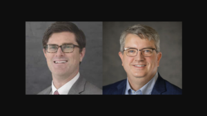 James (Leggett) Kitchin of Norfolk Southern (left) and Richard Erstad of Hawkins, Inc., have joined the Railroad-Shipper Transportation Advisory Council.