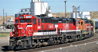(Columbia Basin Railroad Photograph Courtesy of the Connell Interchange Coalition.)