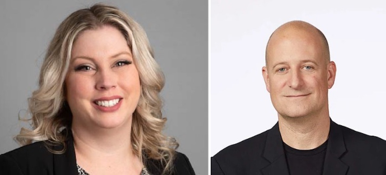 CentrePort President and CEO Carly Edmundson (left) and Arup Principal and New York Practice Leader Jon Cicconi (right).