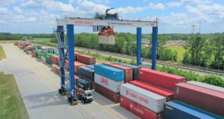 SC Ports’ Inland Port Dillon had a record month for containers. (Photo/SCPA/Walter Lagarenne)