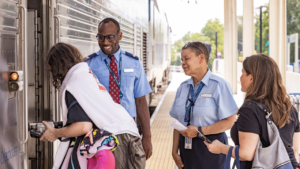 Amtrak on June 14 will hold hiring events in Washington, D.C., and Philadelphia, Pa., and online. More than 4,000 positions are available. (Amtrak Photograph)