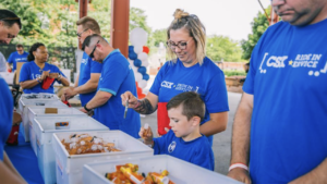 Operation Gratitude shared in a June 12 Facebook post: “We’re less than a week from our Christmas in July assembly with CSX! We will be on-site in Jacksonville to assemble 7,500 Care Packages for Service Members deployed overseas.” (Photograph Courtesy of Operation Gratitude via Facebook)