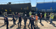 OmniTRAX and the Short Line Safety Institute partnered to host local response teams on the Panhandle Northern Railroad. (OmniTRAX Photograph)