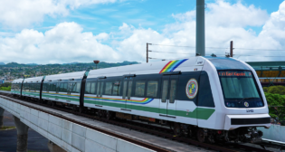 The initial operating segment of Skyline—the Honolulu (Hawaii) Rail Project—comprises 10.75 miles of guideway and nine stations from East Kapolei to Hālawa Aloha Stadium. It opens June 30. (Pictured: Hālawa Aloha Stadium Skyline Station, Courtesy of City and County of Honolulu DTS.)