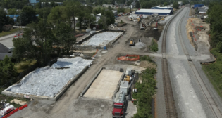 “In cooperation with federal, state, and local authorities, Norfolk Southern is advancing environmental recovery efforts in East Palestine,” reports the Class I, which says it has “reconstructed both mainlines after successfully excavating the impacted soil under the removed tracks and transporting it off-site.” (NS Photograph, June 18, 2023)