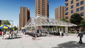 A new station at 106th Street (rendering above, courtesy of NYMTA) is part of the Phase 2 extension of the Second Avenue Subway in New York.