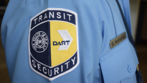 DART is adding more than 100 contract transit security officers to improve public safety and security for riders onboard its light rail vehicles and Trinity Railway Express commuter railcars and at stations. (DART Photograph)