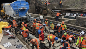 A new Amtrak OIG report finds that Amtrak “faces challenges with the systems and processes it uses to track and manage costs for capital projects, which hinder project teams from identifying emerging cost overruns.” (Photograph Courtesy of Amtrak OIG, via Twitter)